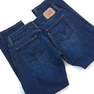 Levi’s Dark Wash 514 Straight Slim Jeans S